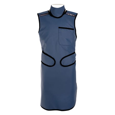 X-Ray Apron with Thyroid Collar Barrier Technologies® UltraFlex™ Navy Blue X-Large