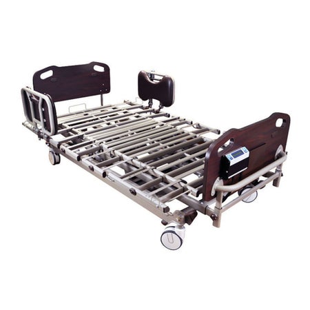 Electric Bariatric Bed Prime Long Term Care 80 to 88 Inch Length Slat Deck 4 Functions 19 to 32 Inch Height Range