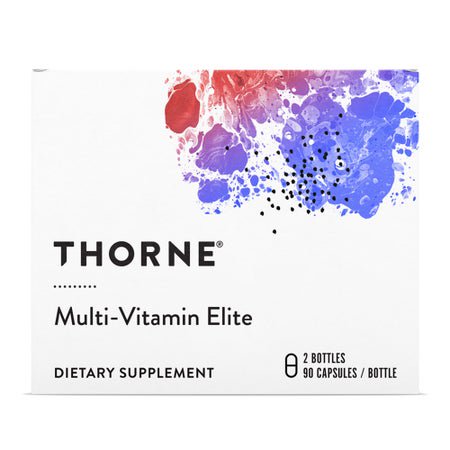 Dietary Supplement Pack THORNE® Multi-Vitamin Elite Vitamin A, C, D, E, K Various Strengths Capsule 1 Box