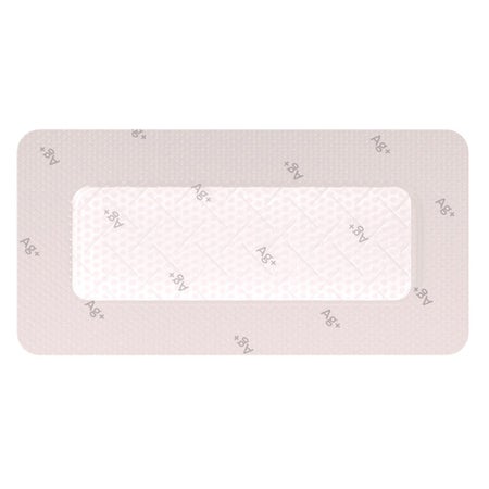Silver Foam Dressing ALLEVYN Ag+ SURGICAL 3.9 X 11.8 Inch Rectangle Sterile