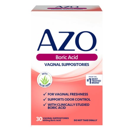 Vaginal Antifungal AZO® 600 mg Strength Suppository 30 Per Box Box