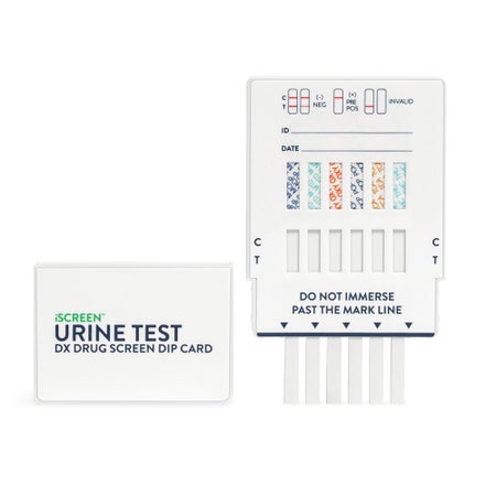 Drugs of Abuse Test Kit iScreen® AMP1000, BUP10, BZO300, COC300, Et6500, FTY20, mAMP / MET1000, MDMA500, MOP300, MTD300, OXY100, THC50, TRA200 25 Tests For Forensic Use Only