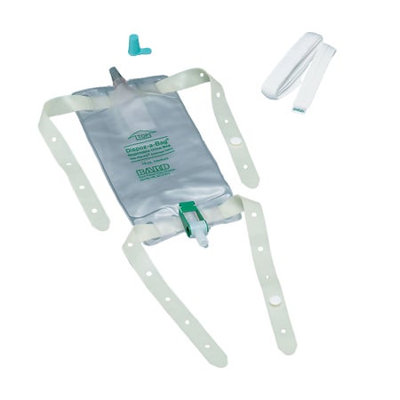 Urinary Leg Bag Bard® Dispoz-a-Bag® Anti-Reflux Valve Sterile 562 mL Vinyl