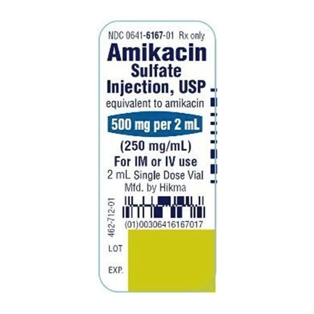 Amikacin Sulfate 250 mg / mL Injection 2 mL