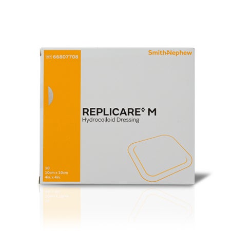 Hydrocolloid Dressing Replicare M Film Backing 4 X 4 Inch Square Hydrocolloid / Film