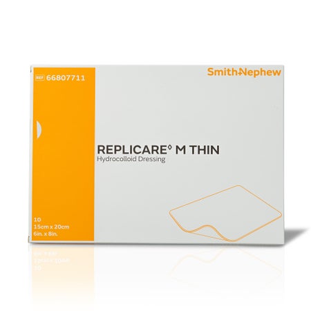 Hydrocolloid Dressing Replicare M Thin Film Backing 6 X 8 Inch Rectangle Hydrocolloid / Film