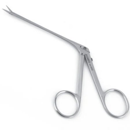 Alligator Forceps Jedmed Bellucci 5-1/3 Inch Length OR / Surgical Grade Stainless Steel NonSterile Finger Ring Handle Straight Very Delicate, Serrated Tips