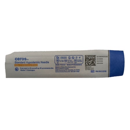 Hypodermic Needle Ceros™ 5/8 Inch Length 25 Gauge Thin Wall
