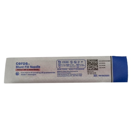 Blunt Fill Needle Ceros™ 18 Gauge Blunt
