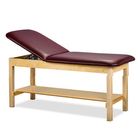 Treatment Table with Storage Classic 500 Series Fixed Height 30 W X 72 L Inch Adjustable Backrest 500 lbs. Weight Capacity