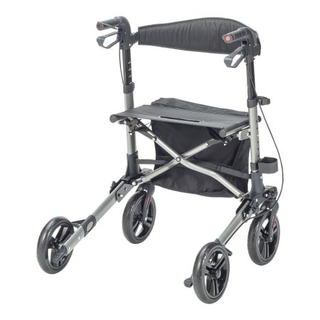 4 Wheel Rollator drive™ Black Lightweight / Folding Aluminum Frame