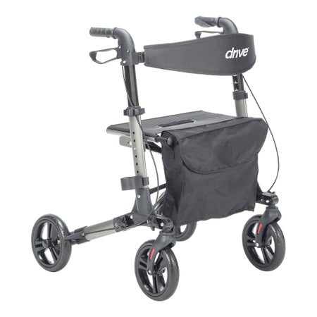 4 Wheel Rollator drive™ Black Lightweight / Folding Aluminum Frame