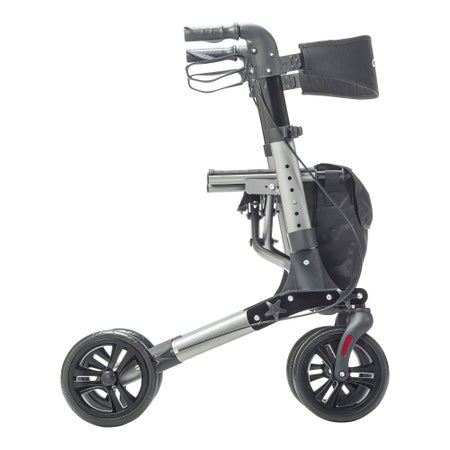 4 Wheel Rollator drive™ Black Lightweight / Folding Aluminum Frame