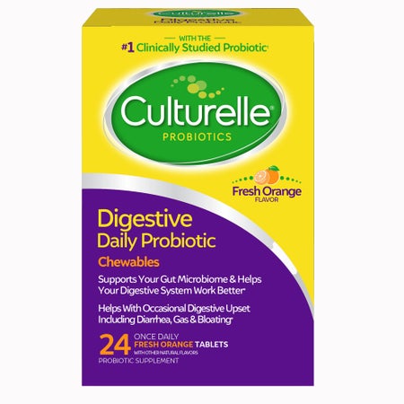 Probiotic Dietary Supplement Culturelle® 24 per Box Chewable Tablet