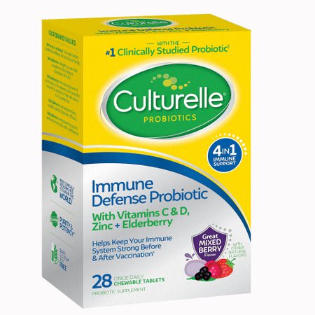 Probiotic Dietary Supplement Culturelle® 28 per Box Chewable Tablet