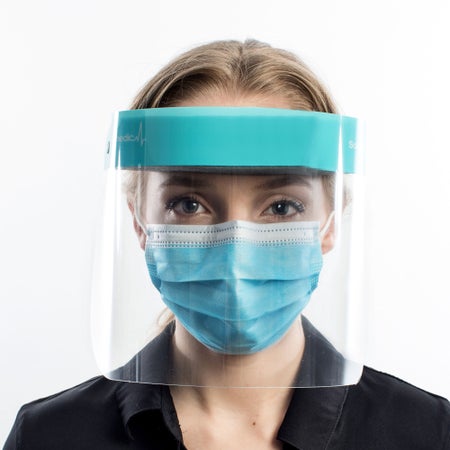 Face Shield Clear Choice™ One Size Fits Most Full Length Disposable NonSterile