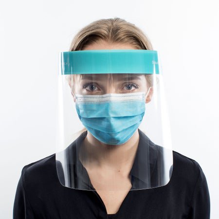 Face Shield Clear Choice™ One Size Fits Most Full Length Disposable NonSterile