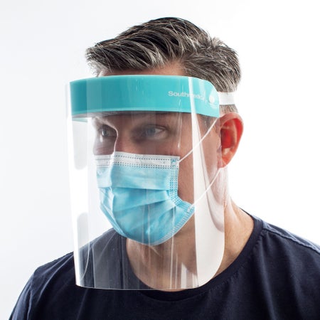 Face Shield Clear Choice™ One Size Fits Most Full Length Disposable NonSterile