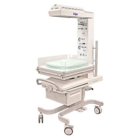 Refurbished Infant Warmer with Bassinet Drager Air-Shields Resuscitaire RW 26-1/2 X 44 X 72 Inch 15 lbs. Weight Capacity