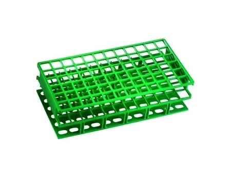 Molded Test Tube Rack VWR® 72 Place 16 mm Tube Size Green 2-7/8 X 5 X 10 Inch