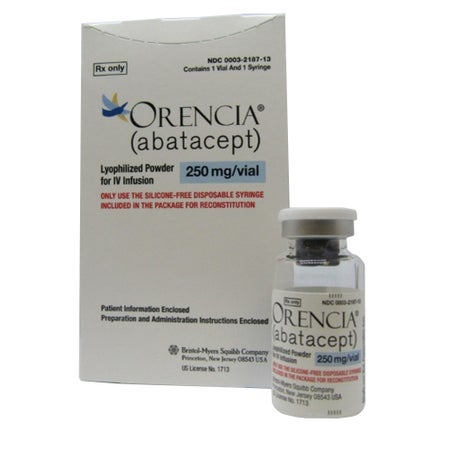Orencia® Abatacept / Maltose, Preservative Free 250 mg / 15 mL Injection 15 mL