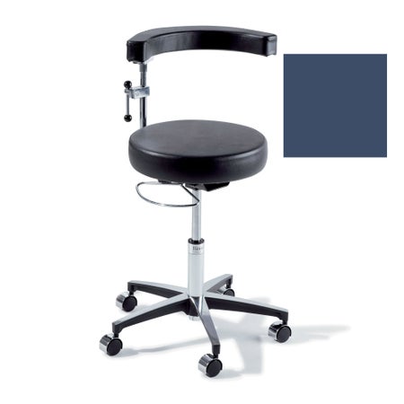 Exam Stool Ritter® 279 Classic Series Without Backrest Pneumatic Height Adjustment 5 Glides Soothing Blue