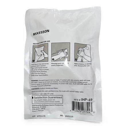 Instant Hot Pack McKesson General Purpose Large Sodium Acetate / Water Disposable