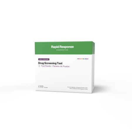 Drugs of Abuse Test Kit Rapid Response® AMP1000, COC300, mAMP/MET1000, OPI2000, THC50 25 Tests CLIA Waived