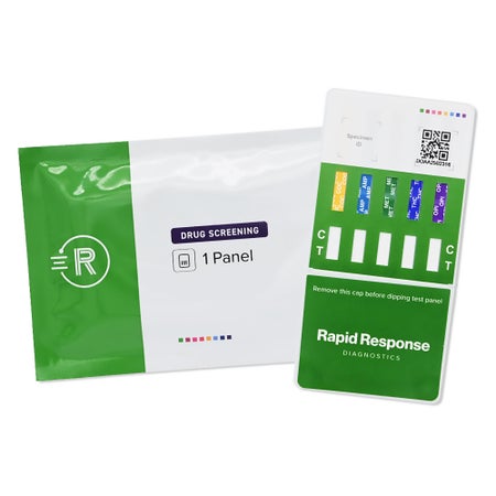 Drugs of Abuse Test Kit Rapid Response® AMP1000, COC300, mAMP/MET1000, OPI2000, THC50 25 Tests CLIA Waived