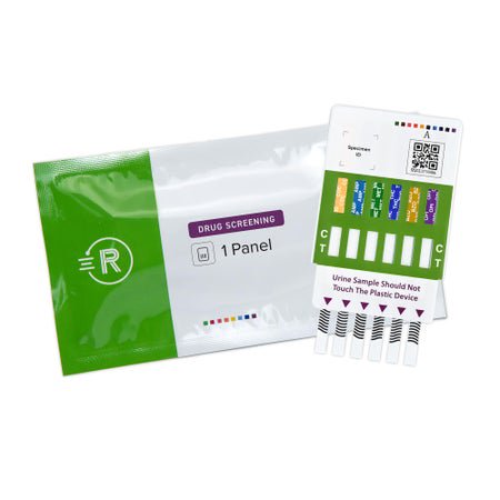 Drugs of Abuse Test Kit Rapid Response® AMP1000, BZO300, COC300, mAMP/MET1000, OPI2000, THC50 25 Tests CLIA Waived