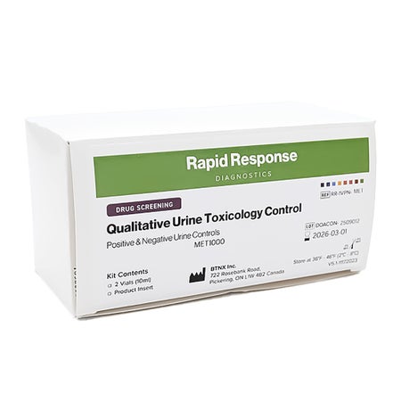 Control Set Rapid Response® Qualitative Urine Toxicology (3.4) Positive Level / Negative Level 2 X 10 mL