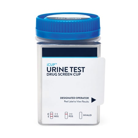 Drugs of Abuse Test Kit iCup® A.D. AMP1000, COC300, mAMP/MET1000, OPI2000, PCP25, (pH, OX, SG) 25 Tests CLIA Non-Waived