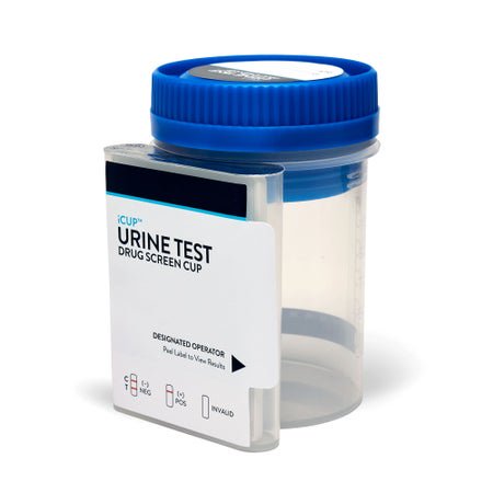 Drugs of Abuse Test Kit iCup® A.D. AMP1000, COC300, mAMP/MET1000, OPI2000, PCP25, (pH, OX, SG) 25 Tests CLIA Non-Waived