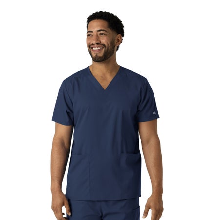 Scrub Shirt Wink™ Boundless 5X-Large Navy Blue 3 Pockets Short Sleeve Unisex
