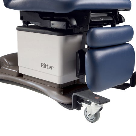 Base Assembly and Locking Casters Ritter® For Midmark Ritter® 230 / 641 / 646 / 647 Power Procedure Chairs