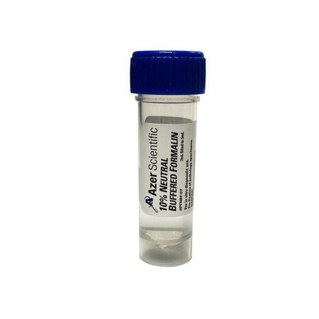 Prefilled Formalin Container 5 mL Fill in 7 mL (0.24 oz.) Screw Cap Warning Label NonSterile