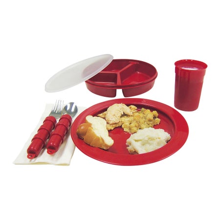 Dining Set Redware™ Polycarbonate Red Reusable