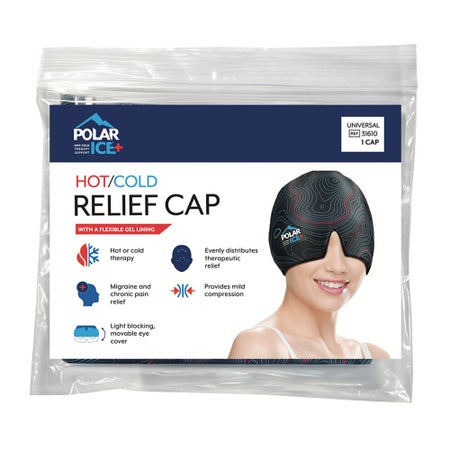 Hot / Cold Relief Cap Polar Ice® Gray One Size Fits Most