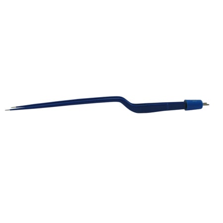 Bipolar Forceps Olsen® 10-1/2 Inch length OR / Surgical Grade Stainless Steel Sterile NonLocking Thumb Handle Straight 0.75 mm Wide Tips