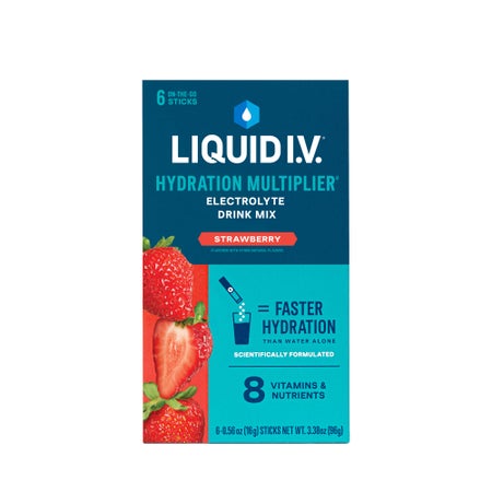 Oral Electrolyte Solution Liquid I.V. Hydration Multiplier® Strawberry Flavor 0.56 oz.