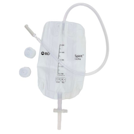 Urinary Leg Bag Spirit™ T-tap Drainage Valve Sterile 500 mL Vinyl