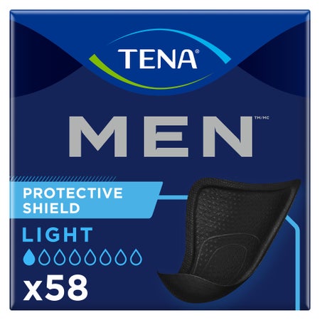 Bladder Control Pad TENA® Men™ Light Shield Light Absorbency One Size Fits Most