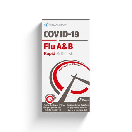 Respiratory Test Kit GenaCheck® COVID-19 / Flu A+B 2 Tests