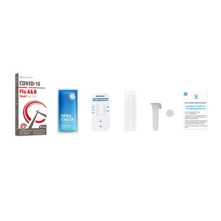 Respiratory Test Kit GenaCheck® COVID-19 / Flu A+B 2 Tests