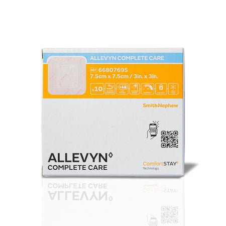 Foam Dressing Allevyn Complete Care 3 X 3 Inch With Border Film Backing Silicone Adhesive Square Sterile