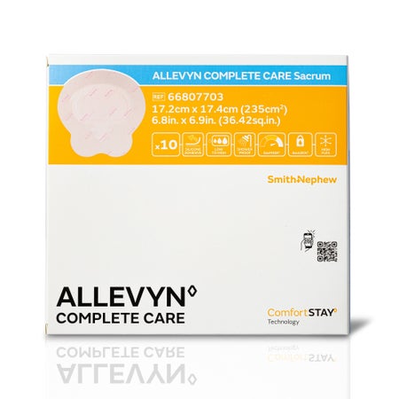 Foam Dressing Allevyn Complete Care 6.8 X 6.9 Inch With Border Film Backing Silicone Adhesive Sacral Sterile