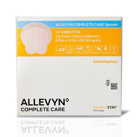 Foam Dressing Allevyn Complete Care 8-1/2 X 9 Inch With Border Film Backing Silicone Adhesive Sacral Sterile