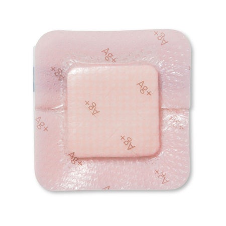 Silver Foam Dressing Allevyn Ag+ Border 3 X 3 Inch Square Sterile