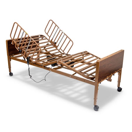 Electric Bed MedaCure® Full Electric 87 Inch Length Slat Deck 3 Functions 9 to 23 Inch Height Range