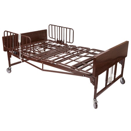 Electric Bariatric Bed MedaCure® Bariatric 80 Inch Length Slat Deck 8 Functions 18 to 27 Inch Height